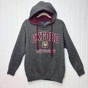 Oxford University Gray Hooded Sweatshirt Size L